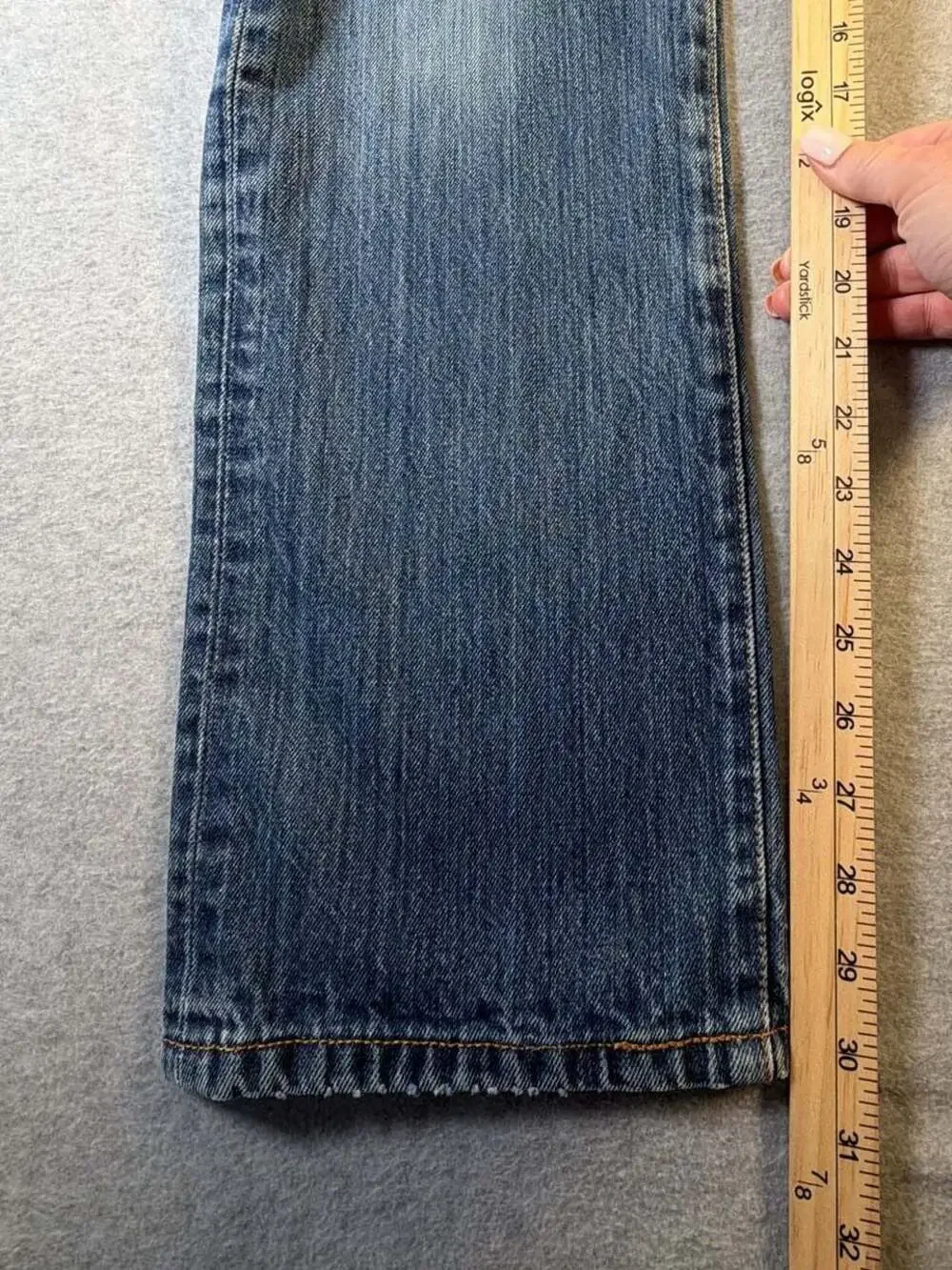 Levi's 501 Original Straight Leg Button Fly Blue Denim Jeans